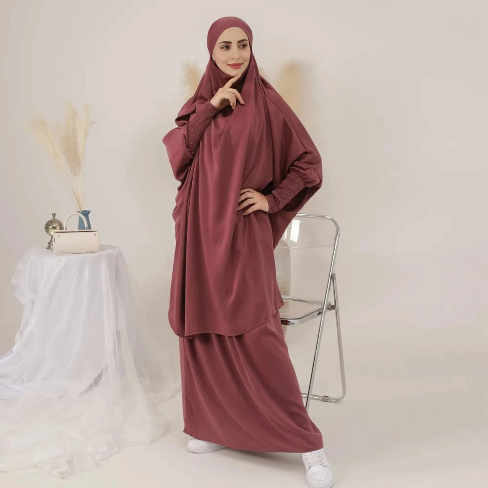 Ensemble 2 pièces jilbab jupe avec hauts robe jilbab et jupe