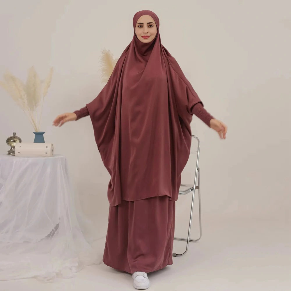 Ensemble 2 pièces jilbab jupe avec hauts robe jilbab et jupe