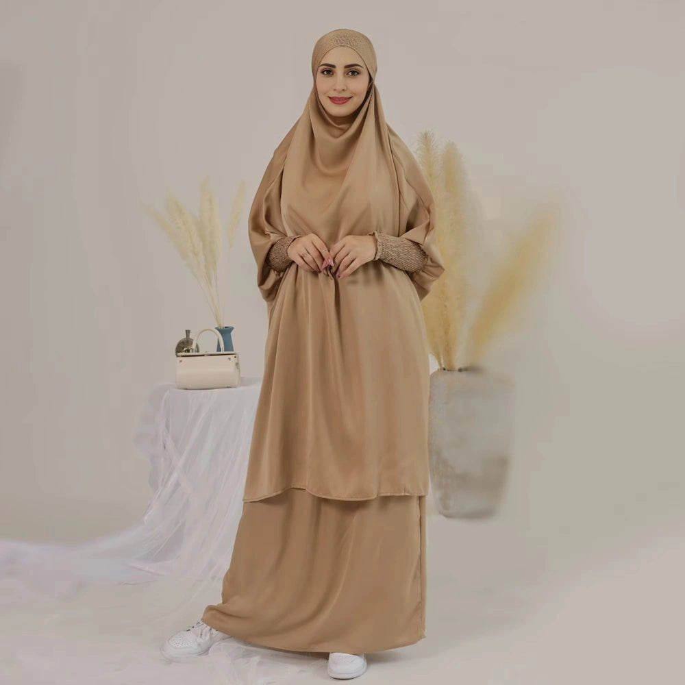 Ensemble 2 pièces jilbab jupe avec hauts robe jilbab et jupe