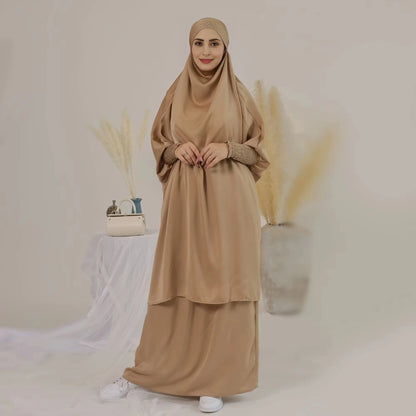 Ensemble 2 pièces jilbab jupe avec hauts robe jilbab et jupe