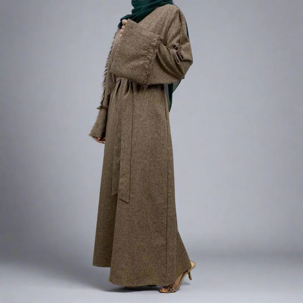 Robe Abaya arabe unie à la mode modeste