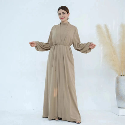 Ensemble 2 pièces Abaya pour femmes musulmanes, mode modeste