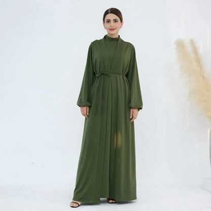 Ensemble 2 pièces Abaya pour femmes musulmanes, mode modeste