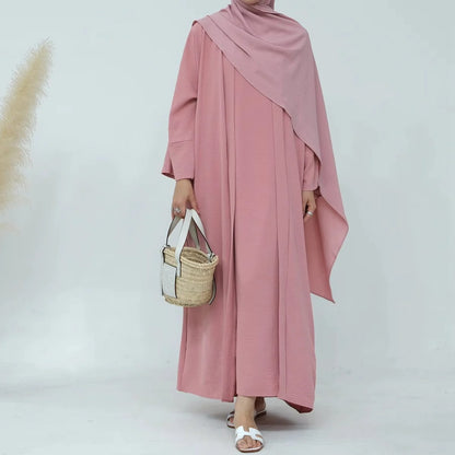 Ensemble 2 pièces Abaya pour femmes arabes, 12 couleurs au choix, sans abaya ni robe intérieure