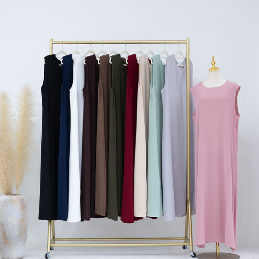 Robe sans manches pour femmes musulmanes