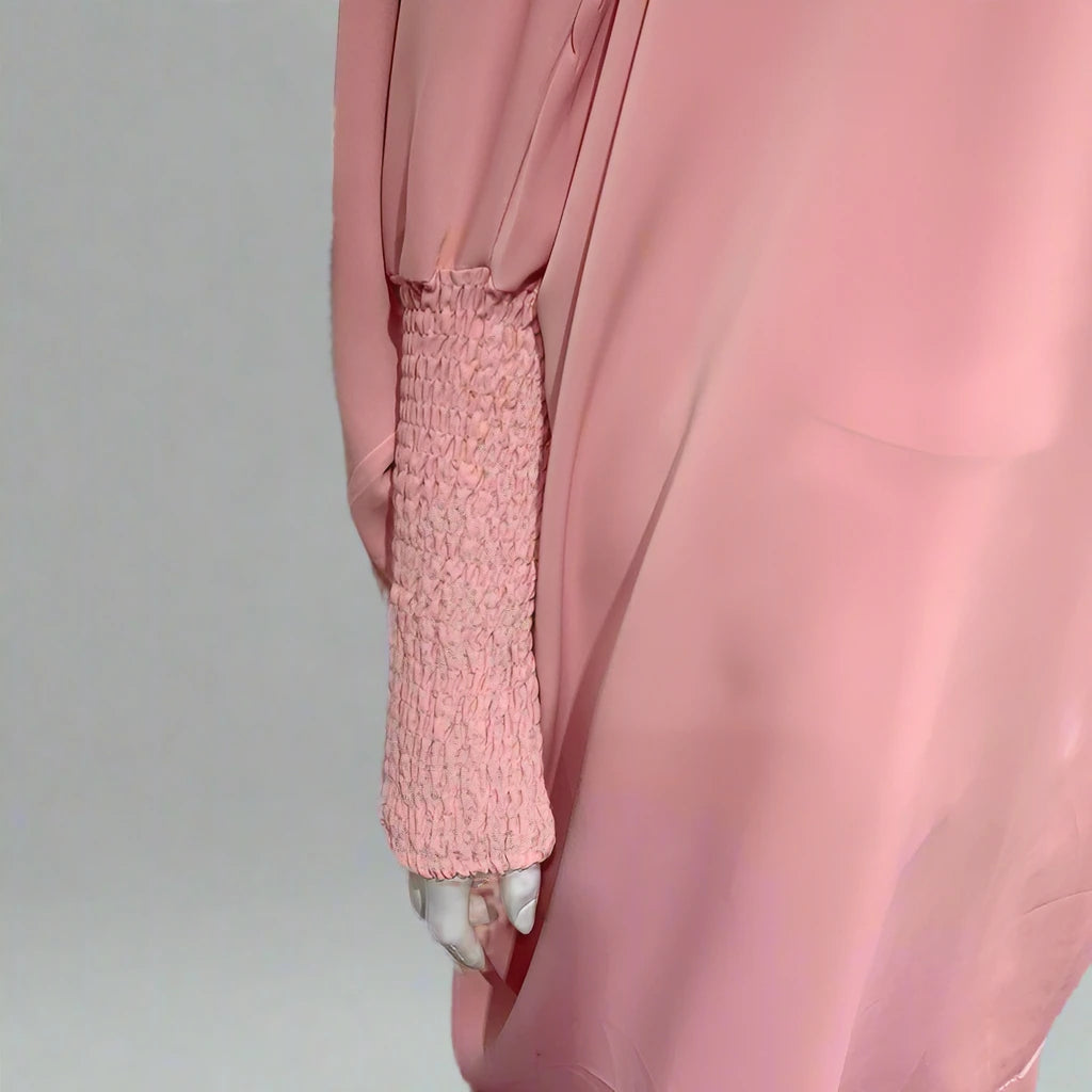 Robe de prière pour femmes arabes, ensemble abaya, robe et jupe, 2 pièces