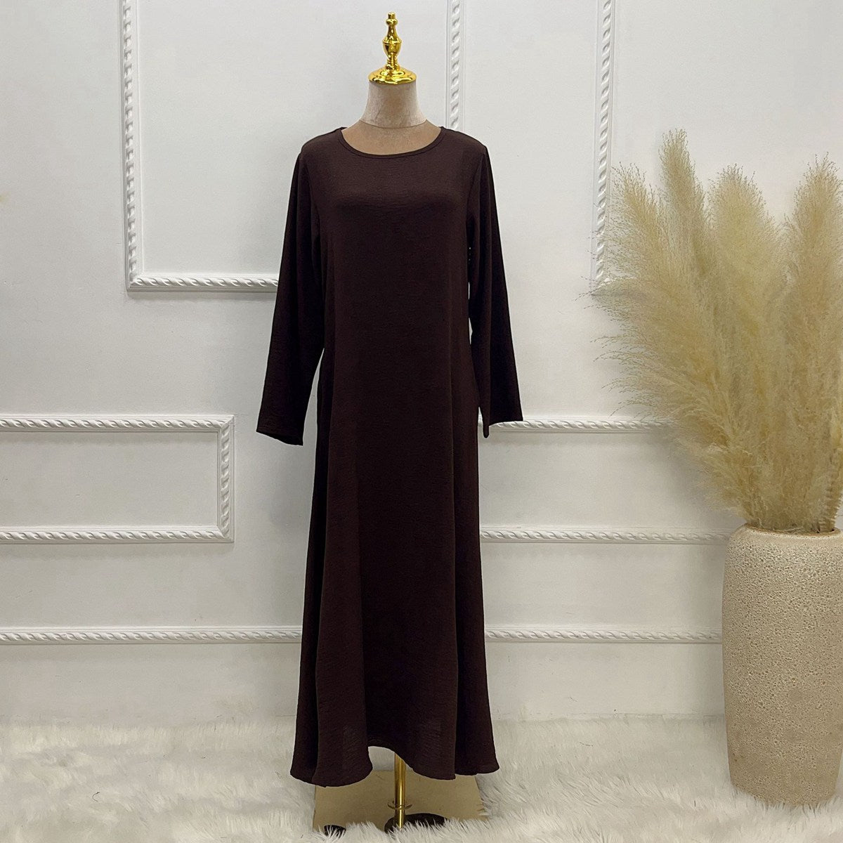 Robe Abaya pour femmes, 16 couleurs au choix, style arabe, turc, dubaï, Moyen-Orient