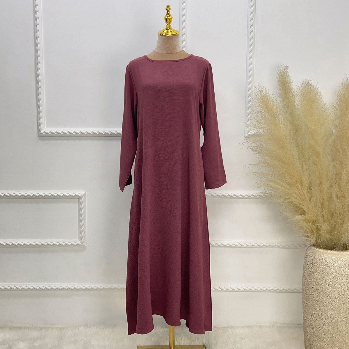 Robe Abaya pour femmes, 16 couleurs au choix, style arabe, turc, dubaï, Moyen-Orient