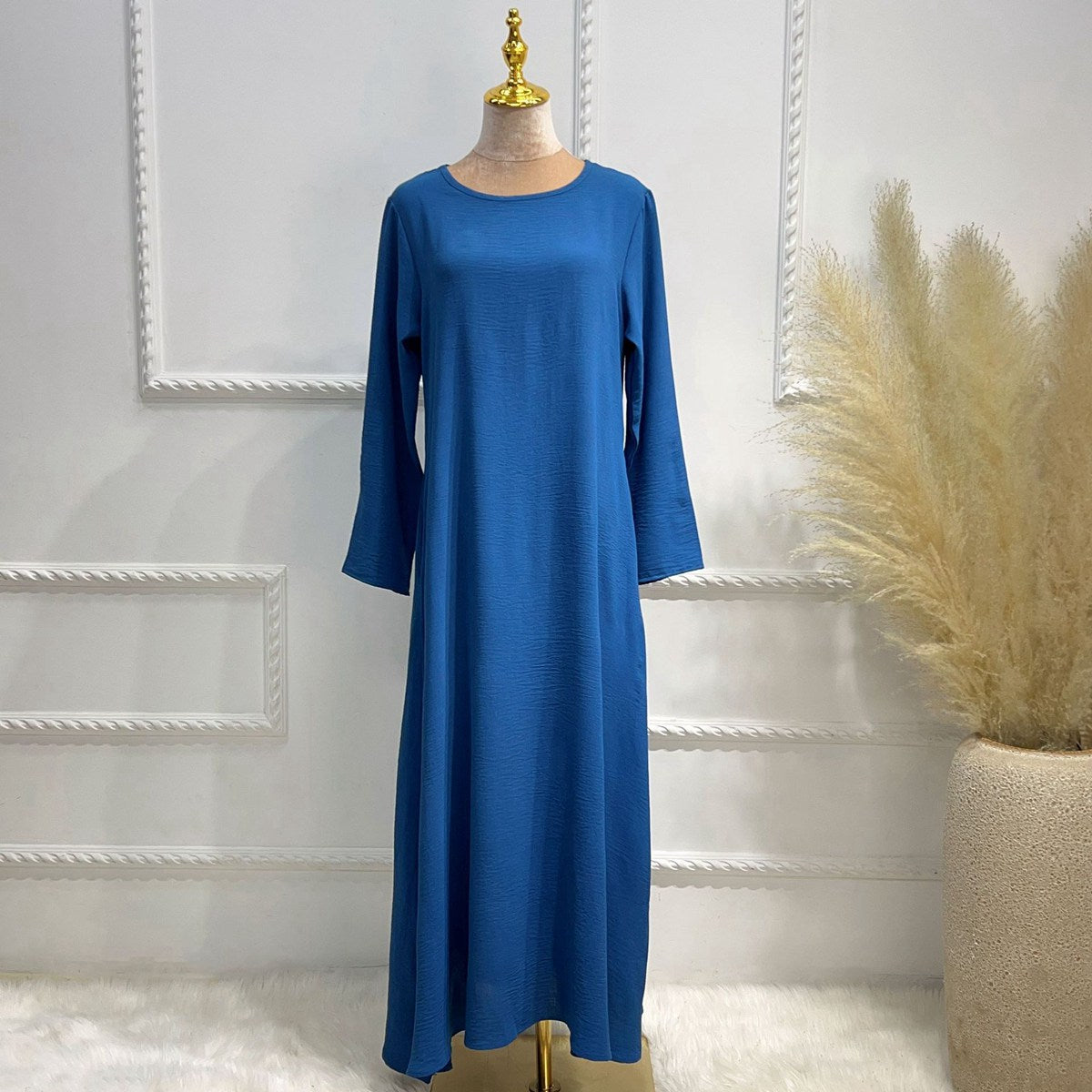 Robe Abaya pour femmes, 16 couleurs au choix, style arabe, turc, dubaï, Moyen-Orient