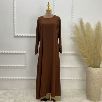 Robe Abaya pour femmes, 16 couleurs au choix, style arabe, turc, dubaï, Moyen-Orient