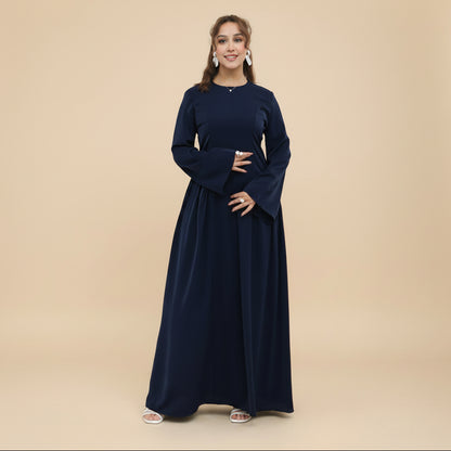 Back Strap Nida Abaya Dress For Women - #261155