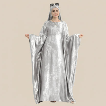 Bronzing Gleam Butterfly Batwing Farasha Abaya Dress #26778