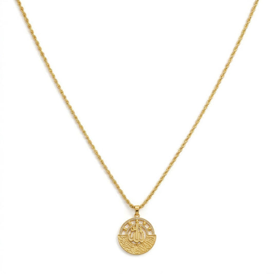 Arabic Allah Necklace Arabic Calligraphy Jewelry