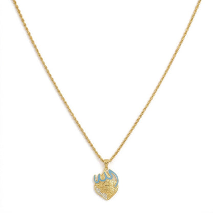 Allah Necklace Islamic Muslim Arabic Calligraphy Jewelry #769