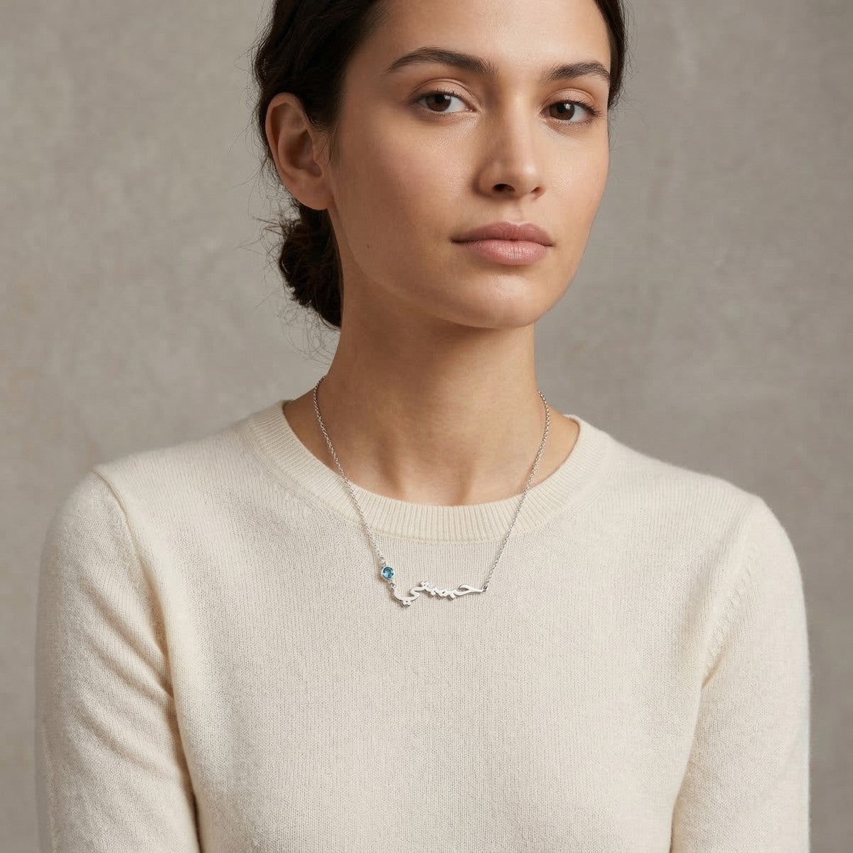 Custom Personalized Name Necklace With Birthstone