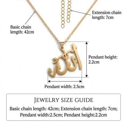 Allah Arabic Necklace Jewelry