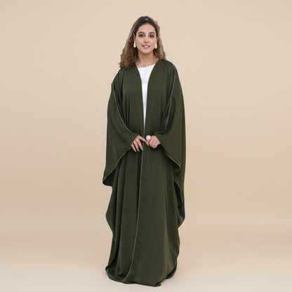Muslim Women Nida Cardigan Open Abaya Dress - Modest Fashion - #261193