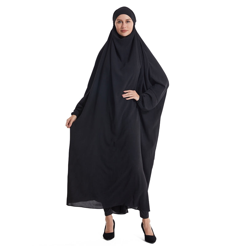 Robe de prière Farasha à manches chauve-souris, jilbab, abaya