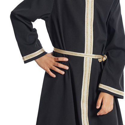 Robe Abaya à capuche pour fille arabe du Moyen-Orient