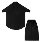 Jilbab Suit Prayer Dress 2 Pieces Set With Tops Robe Jilbab And Skirt