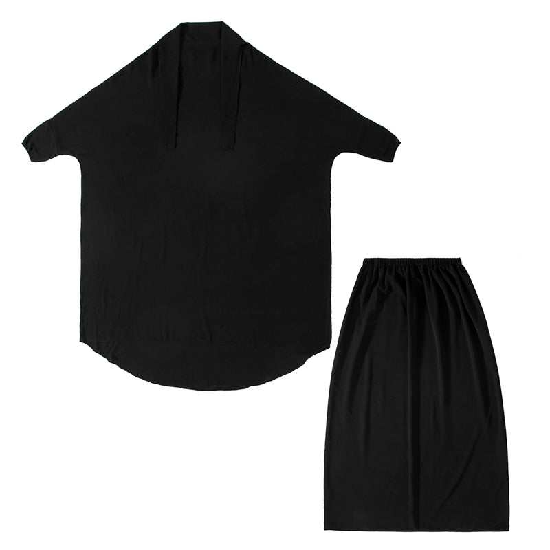 Ensemble jilbab 2 pièces, robe de prière, haut, robe, jilbab et jupe