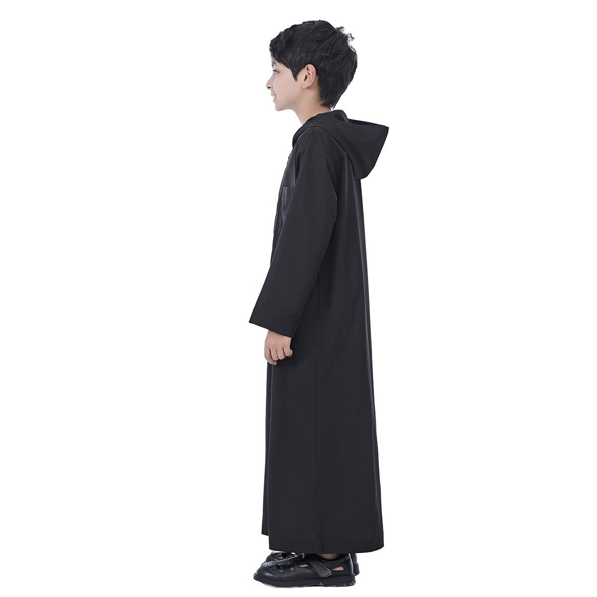 Muslim Arabic Child Boy Hooded Thobe Jubba Djellaba #26T891
