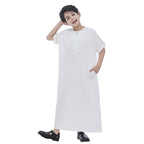 Middle East Arab Child Boy Short Sleeve Thobe Thawb #26T890