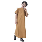 Middle East Arab Child Boy Short Sleeve Thobe Thawb #26T890