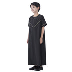 Middle East Arab Child Boy Short Sleeve Thobe Thawb #26T890
