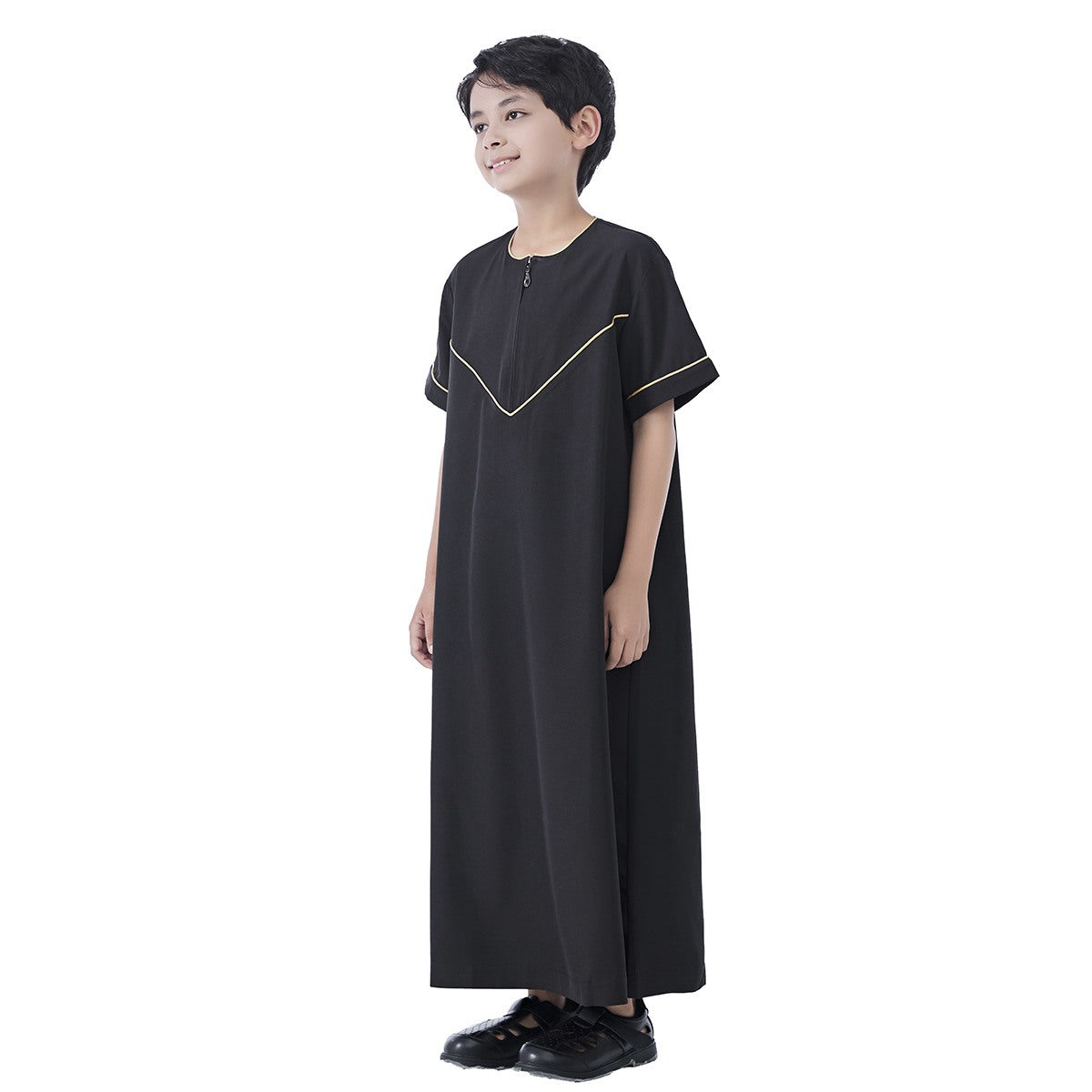 Middle East Arab Child Boy Short Sleeve Thobe Thawb #26T890