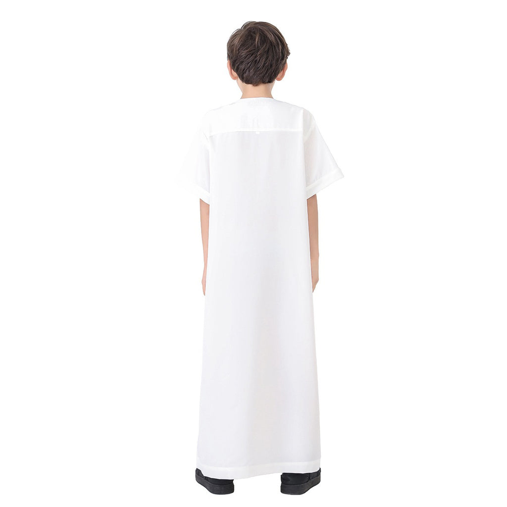 Middle East Arab Child Boy Short Sleeve Thobe Thawb #26T888