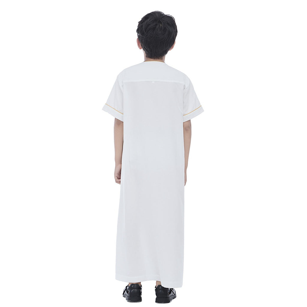 Middle East Arab Child Boy Short Sleeve Thobe Thawb #26T890