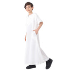 Middle East Arab Child Boy Short Sleeve Thobe Thawb #26T888