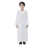 Middle East Arab Child Boy Thobe Thawb With Applique #26T889