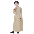 Middle East Arab Child Boy Thobe Thawb With Applique #26T889