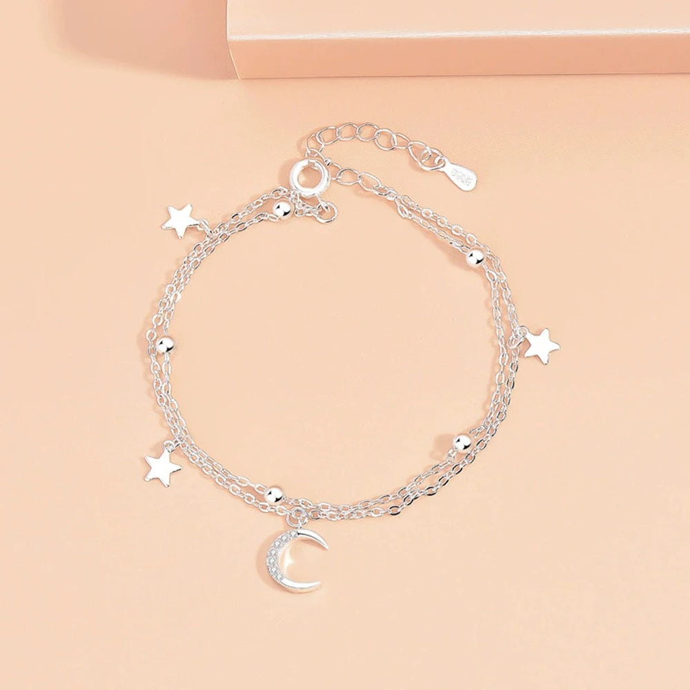 Bracelet Lune et Étoile avec Boîte #UNLSXY