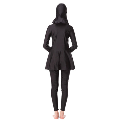 Maillot de bain burkini pour femmes musulmanes, ensemble 3 pièces, #2510D