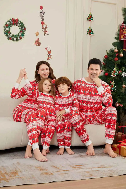 Ensemble pyjama de Noël assorti pour toute la famille #241105