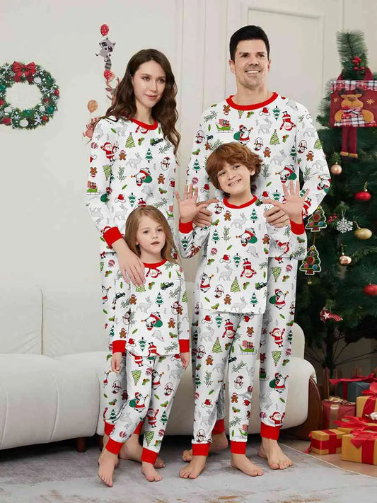 Ensemble pyjama de Noël imprimé assorti pour toute la famille #24596
