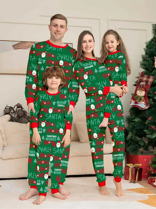 Ensemble pyjama de Noël imprimé assorti pour toute la famille #24881