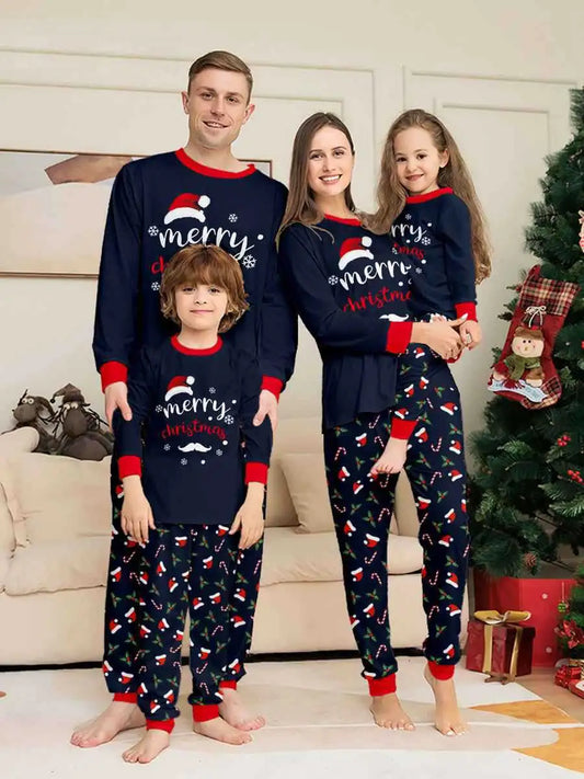 Ensembles de pyjamas de Noël imprimés Pyjamas assortis pour la famille