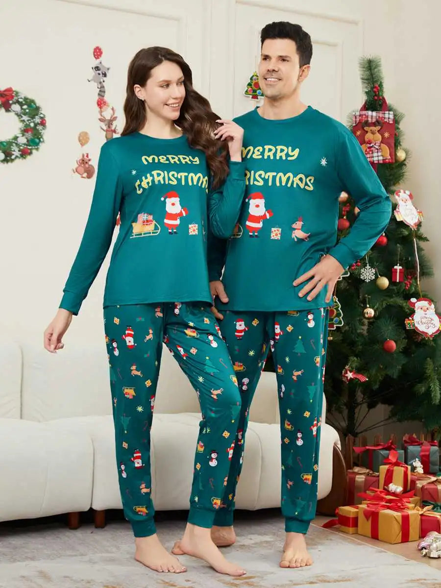 Ensembles de pyjamas de Noël en famille, imprimés et assortis