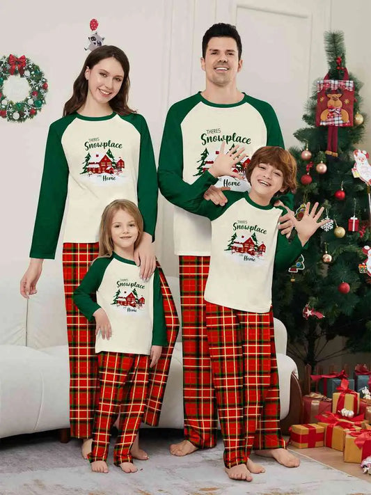 Ensemble pyjama de Noël imprimé assorti pour toute la famille #24581