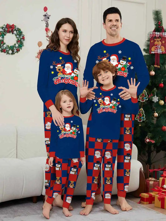 Ensemble pyjama de Noël imprimé assorti pour toute la famille #242320