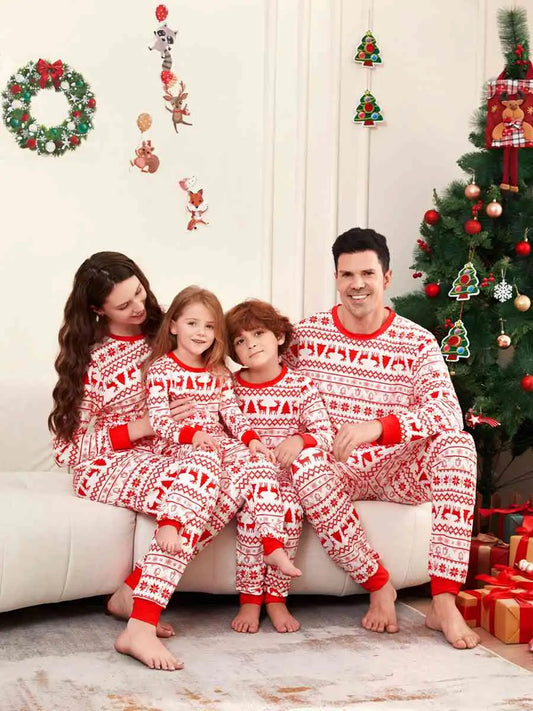 Pyjama de Noël assorti pour toute la famille, motif renne, n° 24518