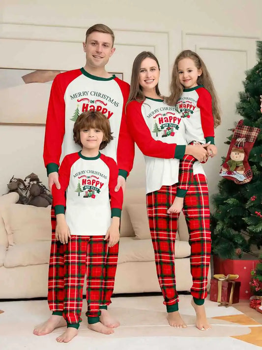 Ensembles de pyjamas de Noël assortis pour toute la famille, imprimés sapin de Noël