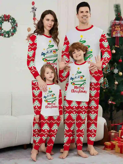 Ensemble pyjama de Noël imprimé assorti pour toute la famille #242302