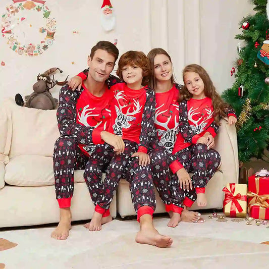 Ensemble pyjama de Noël imprimé assorti pour toute la famille #24325
