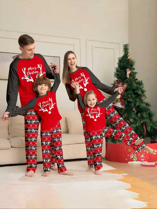 Ensemble pyjama de Noël assorti pour toute la famille #24096