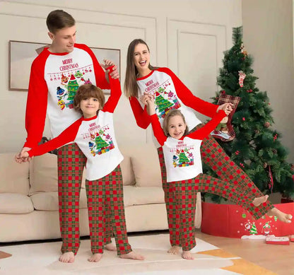 Ensemble pyjama de Noël imprimé pour toute la famille #24051